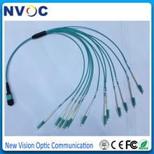 Mpo mtp om4 cabo fêmea para 12 núcleos, sc lc/upc duplex 6f 12m cabo de fibra ótica de ligação, 12f mini cabo redondo 2.0mm cabo de saída de fã 2024 - compre barato