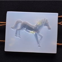 Molde de silicona transparente para fabricación de joyas, Moldes de resina epoxi de resina decorativa para manualidades DIY con forma de caballo 2024 - compra barato