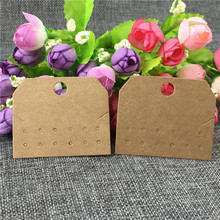 Creative Design Earrings Card Necklace Bracelet Display Packaging Card With Earrings Hole Necklace Card Slot 5x6cm 100Pcs/Lot 2024 - buy cheap