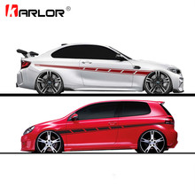 2pcs/lot 300x14cm Both Sides Stickers Tuning Style Side Strip Bumper Car Wrap Vinyl Film Automobiles Products Car Accessories 2024 - buy cheap