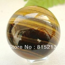 Free Shipping ddh0011 Natural Tigers Eye Ball Stone Sphere 40mm 2024 - buy cheap