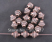 FREE SHIPPING 150Pcs Antiqued copper dotted spacer beads A1056C 2024 - купить недорого