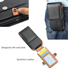 PU Leather Waist Belt Clip Hook Loop Phone Case For VIVO V11 Y83 Pro Z1i Nex A S Y81 V9 Youth X21i X20 Plus X21,OPPO Find X A7 2024 - buy cheap