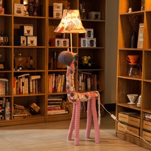 Lâmpada de assoalho para sala estar decoração iluminação tecido animal bandeira americana cavalo crianças brinquedo luzes assoalho quarto 2024 - compre barato