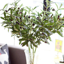 Artificial European Olive Tree Branches with olive fruit leaves for home hotel wedding DIY decoration flowers plants wreath leaf 2024 - buy cheap