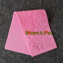 Mom&Pea GX170 Free Shipping Flowers Lace Mold Cake Decoration Fondant Cake 3D Mold Food Grade Silicone Mould 2024 - buy cheap