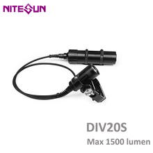 NITESUN-Foco de buceo DIV20S, Kit de luz de buceo impermeable con cargador de batería, CREE XHP35 max, 1500 lúmenes, 150 metros 2024 - compra barato