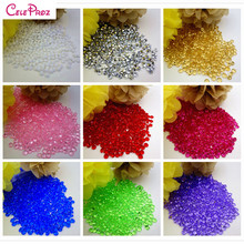 Cheap! 1000Pcs 6mm 1Carat Acrylic Diamond Confetti ScartterAcrylic Crystal Gems For Wedding Party Decoration 2024 - buy cheap