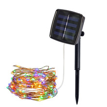 10m 100 led string luzes ao ar livre solar powered fio de cobre luz corda fada festa decoração casa jardim luz solar lâmpadas 2024 - compre barato