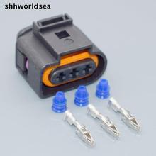 Shhworlsea-conector eléctrico de cable automotriz, conector hembra impermeable de 3 pines para VW, 3,5mm, 1J0, 973, 723, 1J0973723 2024 - compra barato