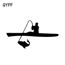 Интересная лопастная доска QYPF 14,5*7,8 см, декор для рыбалки на каноэ, стикер для стайлинга автомобиля, виниловые аксессуары 2024 - купить недорого