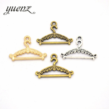 YuenZ 20pcs Antique silver color Metal alloy hanger Charms Pendants Necklace Beads for DIY Big Hole Beads Bracelets Charms J110 2024 - buy cheap