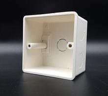 86*86mm Cassette Universal White Wall Mounting Box for Wall Switch and Plastic Enclosure Socket Back Box Outlet 86mm 2024 - buy cheap