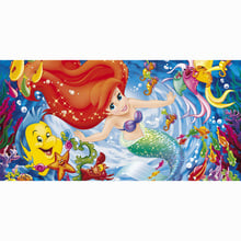 Beach Towel Little Mermaid Bamboo Microfiber Bath Towels For Adults Big Printed Beach Towel Drying Washcloth Bathroom 70*140cm 2024 - buy cheap