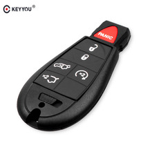 KEYYOU 5 + 1 llave inteligente remoto de hoja en blanco para Chrysler Jeep Dodge Grand Caravan Durango cargador de viaje caso clave 2024 - compra barato