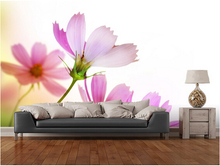 Papel de parede floral personalizado, lindo design floral, 3d, papel de parede fotográfico para sala, quarto, cozinha, restaurante 2024 - compre barato