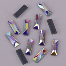 Leed Free AAA 3x7mm Cosmic Baguette Crystal AB Hotfix Crystals / Flat Back Iron On Rhinestones 2024 - buy cheap