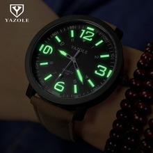 2019 relógio luminoso dos homens yazole marca de luxo moda esportes relógios masculino relógio de quartzo hora montre homme masculino relogio 2024 - compre barato