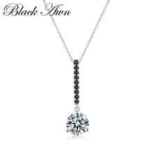 2022 New Cute Silver Color Slide Necklace Women Jewelry Water-Drop Femme Necklaces&Pendants Bijoux P096 2024 - buy cheap