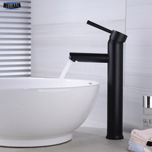 Quality Brass Matte Black Basin Faucet Bathroom Sink Water Mixer Hot And Cold Water Mixer Tapware Single Handle Deck Mounted 2024 - buy cheap