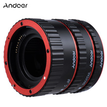 Andoer-Anillo de tubo de extensión Macro AF de enfoque automático TTL de Metal colorido para Canon EOS EF EF-S 60D 7D 5D II 550D, Plata 2024 - compra barato