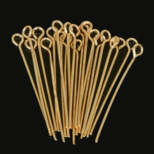 Wholesale 380pcs/lot 30mm Rose Gold Color Eye Pins Head Pin DIY Metal Jewelry Accessories Finding 2024 - buy cheap