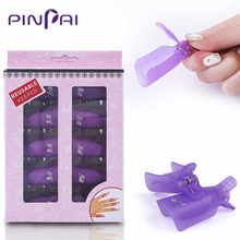 PinPai Reusable Cleanser Nail Gel Polish Remover Clips Manicure Soak Off Caps Nail Polish Removal Clamps Nail Art Remover Tools 2024 - buy cheap