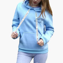 Fun Winter Autumn Fashion Casual Cartoon Hooded Woman Sweatshirt Pullover Long Sleeve Fleece Female Sweatshirt Hoodies 2024 - buy cheap