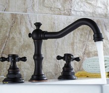 Oil Rubbed Bronze Dual Cross Handles Bathroom Vessel Sink Basin Faucet Mixer Taps  anf043 2024 - buy cheap