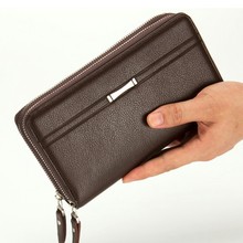 New Arrival Leather Men Wallets Quality PU Long Clutch Fashion Designer Card Holders Business Handbags Clips Purse Pocket 2024 - buy cheap