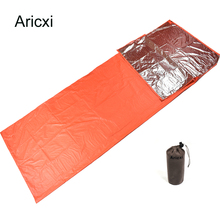 ARICXE mergency Mini Ultralight Width Envelope Sleeping Bag For Camping Hiking Climbing Single Sleeping Bag Keep You Warm Pouch 2024 - buy cheap