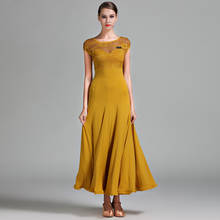 High Quality Modern Dance Dress For Ladies Green Red Yellow Flamenco Profession Women Tango Ballroom Female Compete Dresses I108 2024 - buy cheap