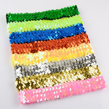 DHL Free Wholesale Sequin Headbands 300pcs/lot 18C Girls Glitter Elastic Headwear Kids Hair Accessory HD03 2024 - buy cheap