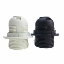 1PCS E27 Light Bulb Base Plastic Full Screw Lamp Holder Pendant Socket Lampshade Ring for E27 Light Bulb White Black 250V 4A 2024 - buy cheap