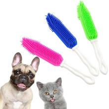 3Pcs Pet Grooming Brush Professional Bathing Massaging Hair Removal Brush with Handle for Dog Cats 2024 - buy cheap