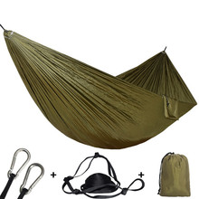 1-2 Person Camping Hammock Parachute Outdoor Travel Backpacking Beach Hamak Hanging Bed 450 Lbs Can Be Used To 2024 - buy cheap