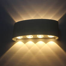 Modern Minimalist LED Aluminum Lamp 6W 8W RGBC/RGBW/RGB Bedside Lamp Wall Lamp Room Bathroom Mirror Light Direct Creative Aisle 2024 - buy cheap