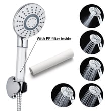 ABS White Crystal 5 Funtion Handheld Shower Head Bathroom Shower Filtered Hand Shower Faucet Accessories Rainfall 2024 - buy cheap