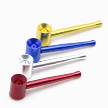 1PC New 5 Colours Hammer Smoking Pipe Portable Metal Aluminum Hand Herbal Pipe Gifts for Smoker Herb Accessories Tobacco Pipes 2024 - buy cheap