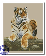 FREE delivery hot selling Top Quality counted cross stitch kit tiger beast animal 2024 - buy cheap