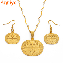 Anniyo PNG Gulf Flag Pendant Necklaces for Women's,Papua New Guinea Gold Color Jewellery National Itmes #102206 2024 - buy cheap