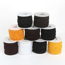 Rollo de cuerda de nailon para fabricación de accesorios, cuerda de nailon de 100m/rollo de 0,8mm, Goma elástica, DIY 2024 - compra barato