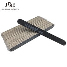 50pcs/lot Black Wooden Nail File 240/320 Black Strong Thick Professional Nail Buffer Strips Double-sided Manicure Tools 2024 - buy cheap