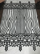 5 ярдов JIANXI.C-7827 черная сетка блестящая кружевная ткань Горячая продажа для Индии африканская свадьба/вечернее платье 2024 - купить недорого