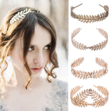 Fashion Pearl Leaf Headband Girls Vintage Hairband for Women Wedding Hair Accessories Tiara Elegant Hair Crown 2024 - buy cheap