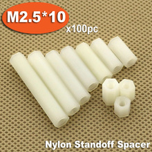 M2.5 x 10 mm de Nylon plástico Hex Standoff Spacer pilares de rosca 2024 - compre barato