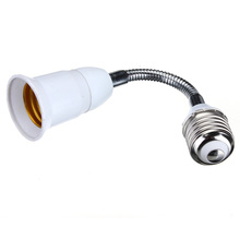 Flexible Extension LED Light Bulb Lamp Base Holder Screw Socket Adapter Converter Beautiful Design E27 To E27 20CM Length 2024 - buy cheap