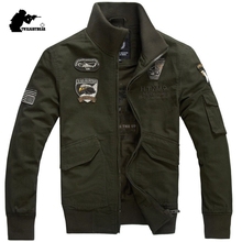 Chaqueta militar de marca para hombre, abrigo de algodón de talla grande con cuello levantado, chaqueta Bomber ajustada para EE. UU., 4XL, BF8203 2024 - compra barato