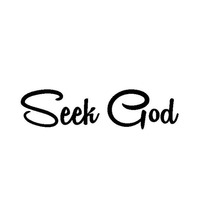 17.8*4.5CM SEEK GOD Christian Religious Car Styling Classic Vinyl Car Decal Stickers Cover Black/Silver C9-0369 2024 - buy cheap