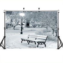 Snowy Woods Photography Background Chair Backdrop Portrait For Photo Shoot Vinyl Cloth Computer Printed Backdrops Photo Studio 2024 - buy cheap
